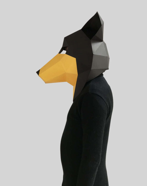 ماسک اوریگامی سگ راف کولی