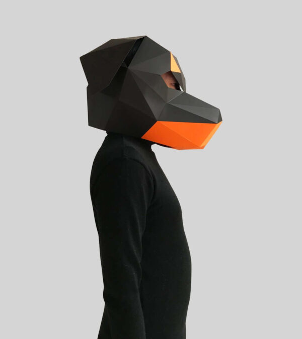 ماسک صورت اوریگامی سگ روتوایلر