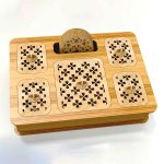 جعبه پذیرایی دمنوش و چایی چوبی مدل کیان