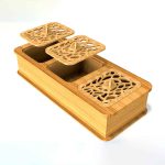 جعبه پذیرایی دمنوش و چایی چوبی مدل رها
