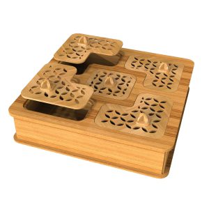 جعبه پذیرایی دمنوش و چایی چوبی مدل آروین