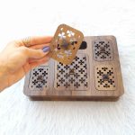 جعبه پذیرایی دمنوش و چایی چوبی مدل کیان