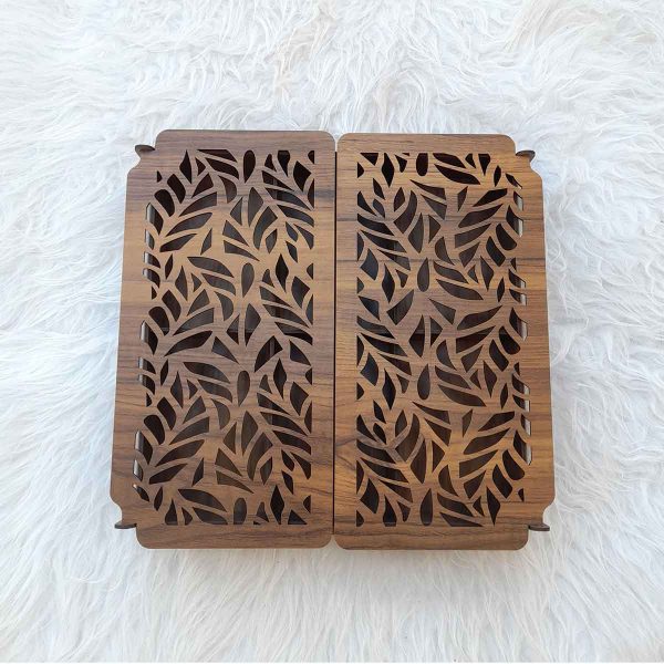 جعبه پذیرایی دمنوش و چایی چوبی مدل نواز